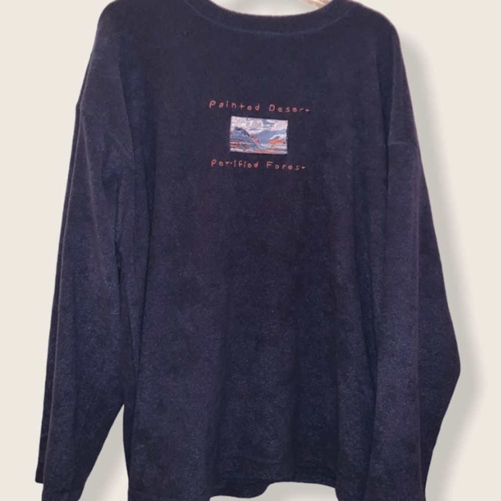 embroidered oversized pullover